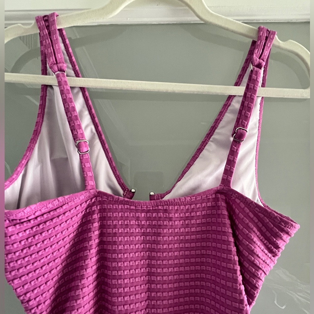 CupShe Purple U-Wire Cutout Front One-Piece Swimsuit~large NWOT - Picture 8 of 8